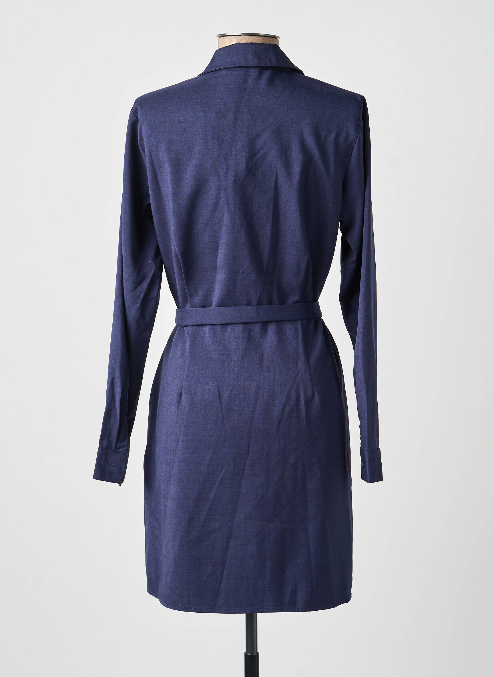 Rochie scurtă mâneci lungi mâneci lungi albastru LA PETITE ETOILE femeie