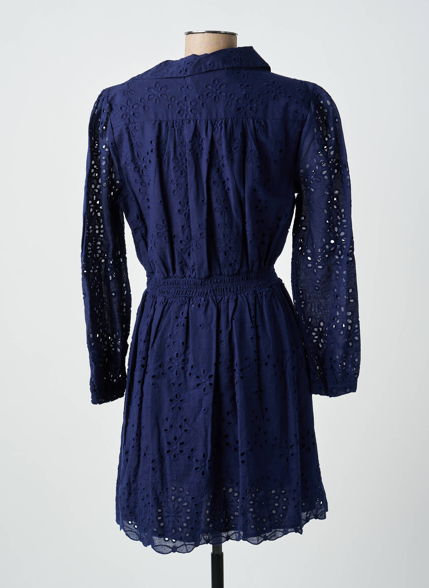 Rochie scurtă mâneci lungi mâneci lungi albastru LA PETITE ETOILE femeie
