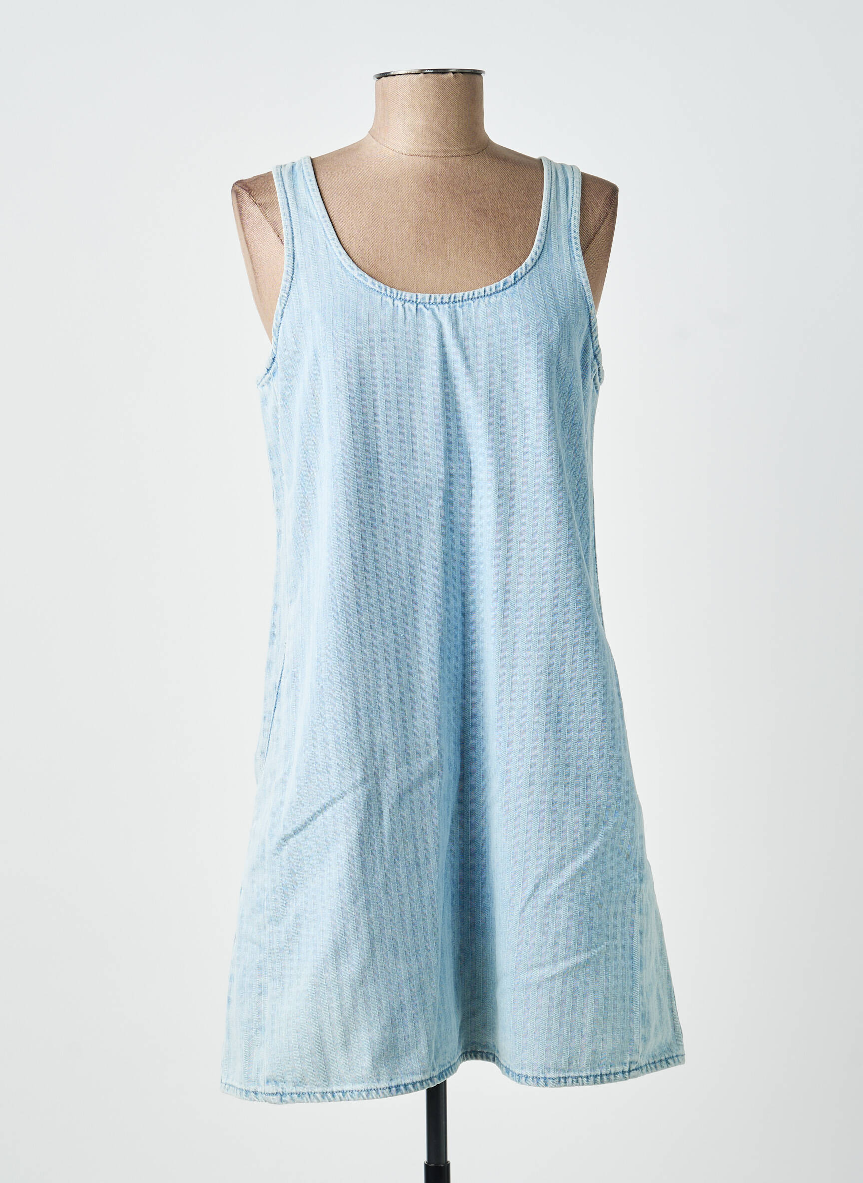 Rochie scurtă fără mâneci fără mâneci albastru LA PETITE FRANCAISE femeie