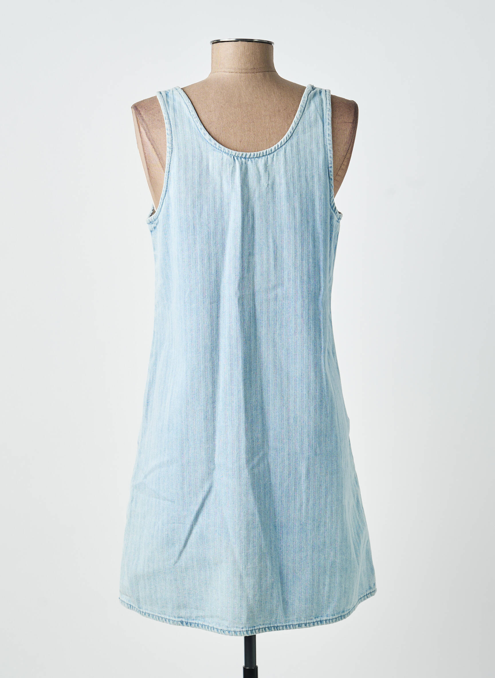 Rochie scurtă fără mâneci fără mâneci albastru LA PETITE FRANCAISE femeie