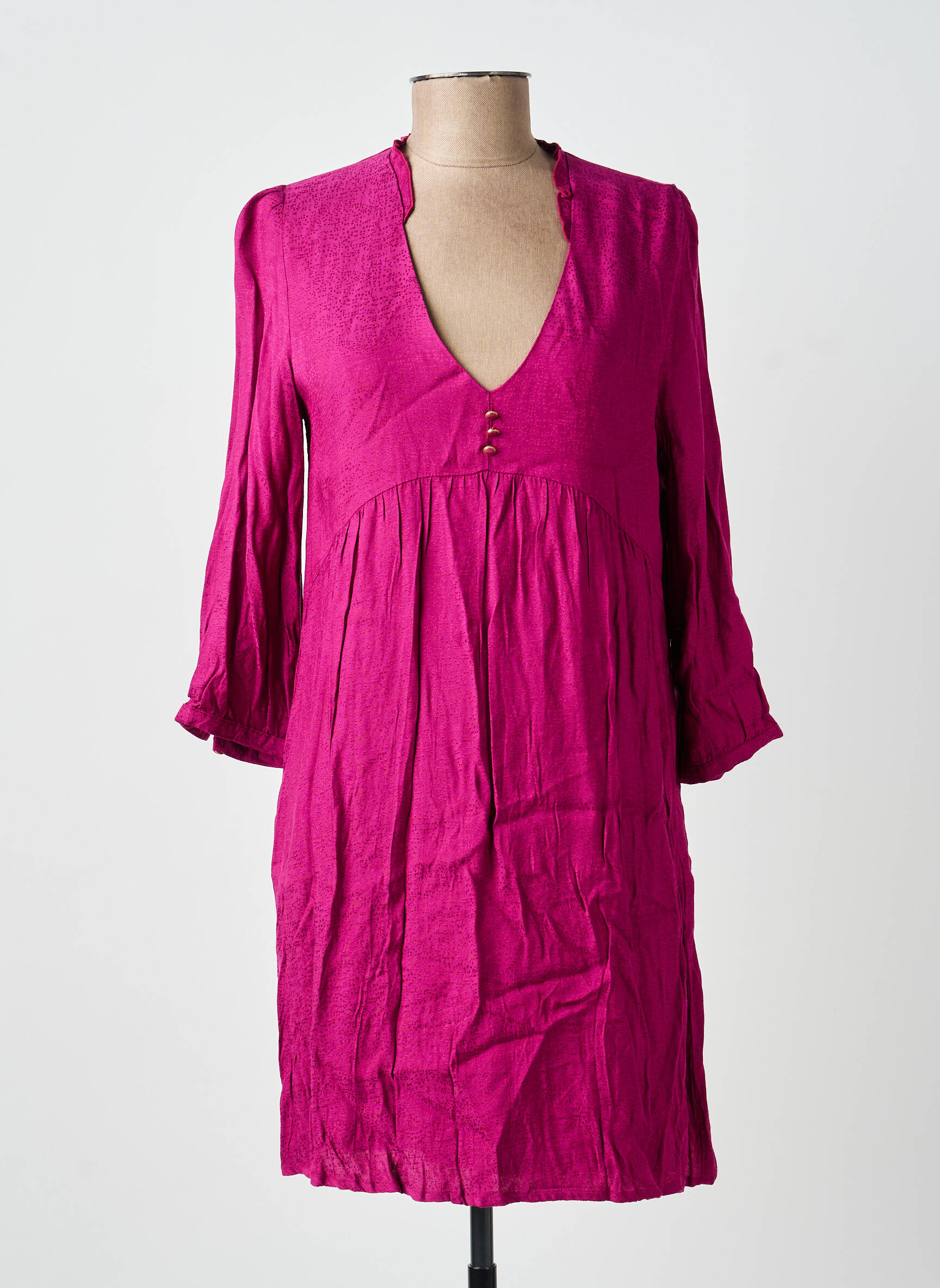 Rochie scurtă mâneci lungi mâneci lungi roz LA PETITE FRANCAISE femeie