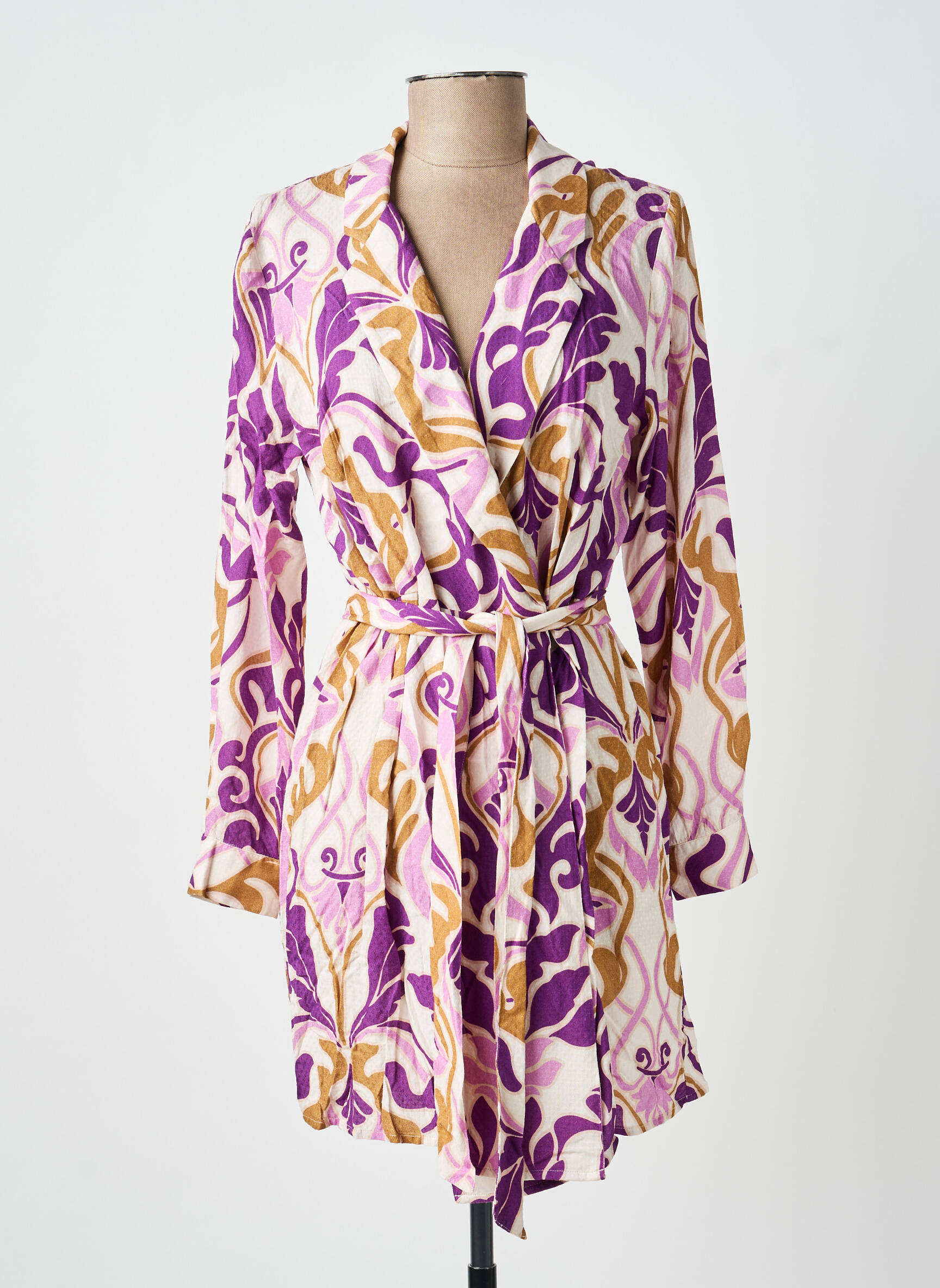 Rochie scurtă mâneci lungi mâneci lungi violet LA PETITE ETOILE femeie