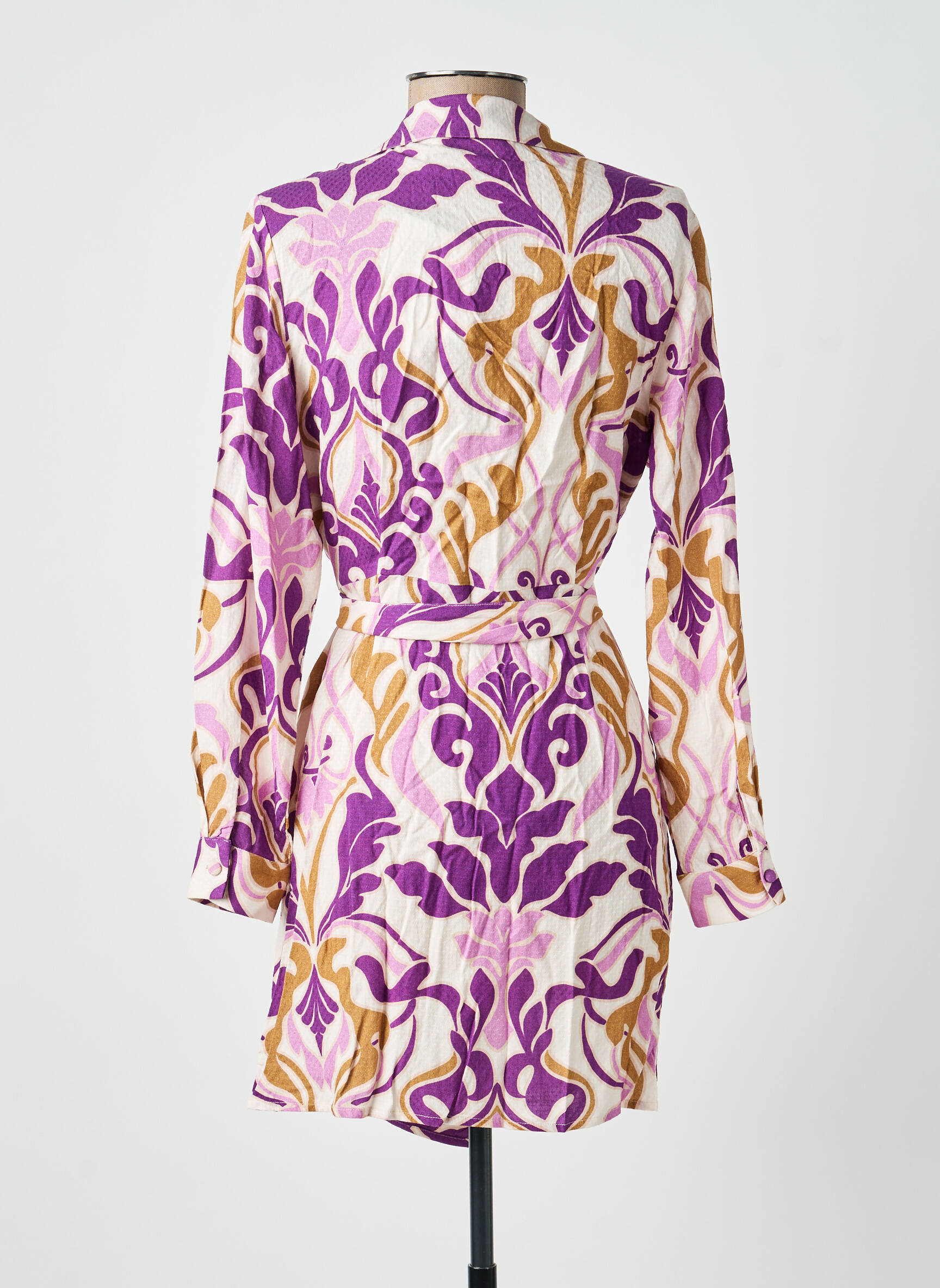 Rochie scurtă mâneci lungi mâneci lungi violet LA PETITE ETOILE femeie