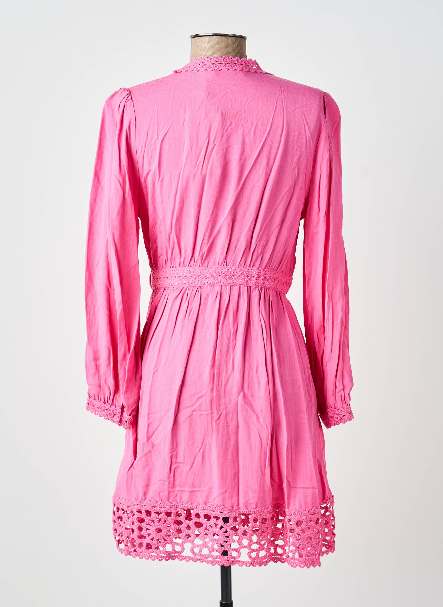 Rochie scurtă mâneci lungi mâneci lungi roz LA PETITE ETOILE femeie