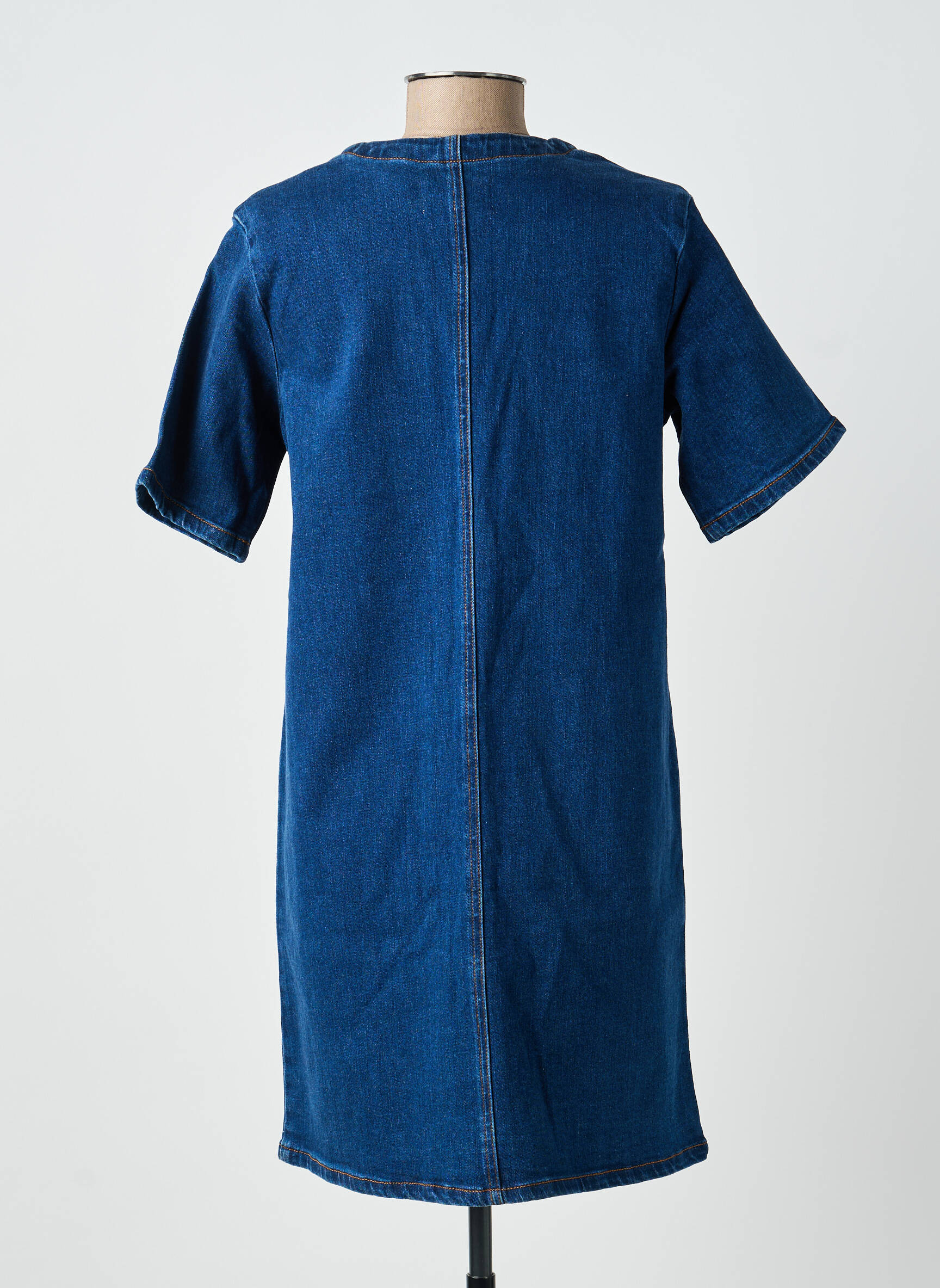 Rochie scurtă mâneci scurte mâneci scurte albastru LA PETITE ETOILE femeie