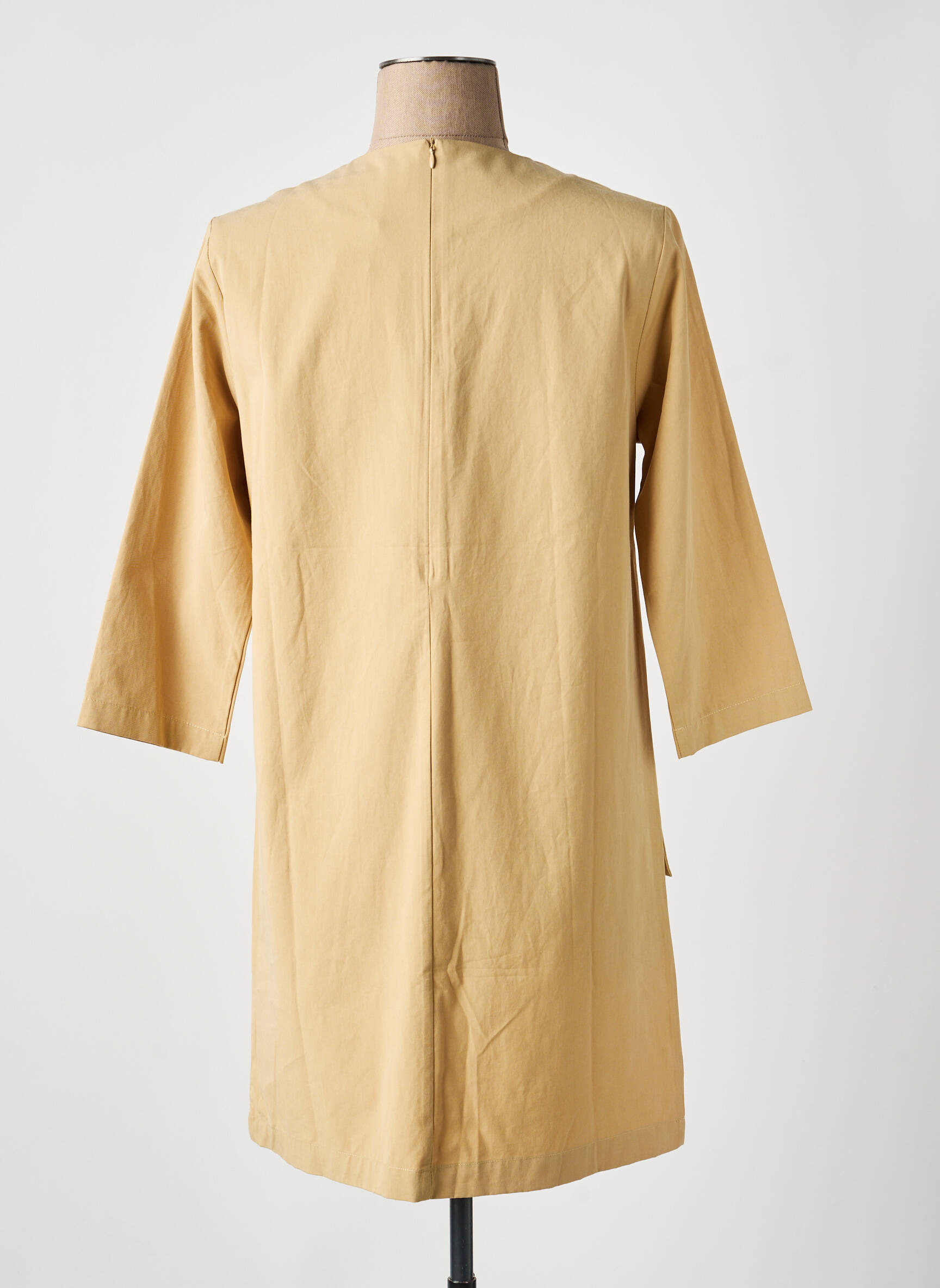 Rochie scurtă mâneci 3/4 mâneci 3/4 bej LA PETITE ETOILE femeie