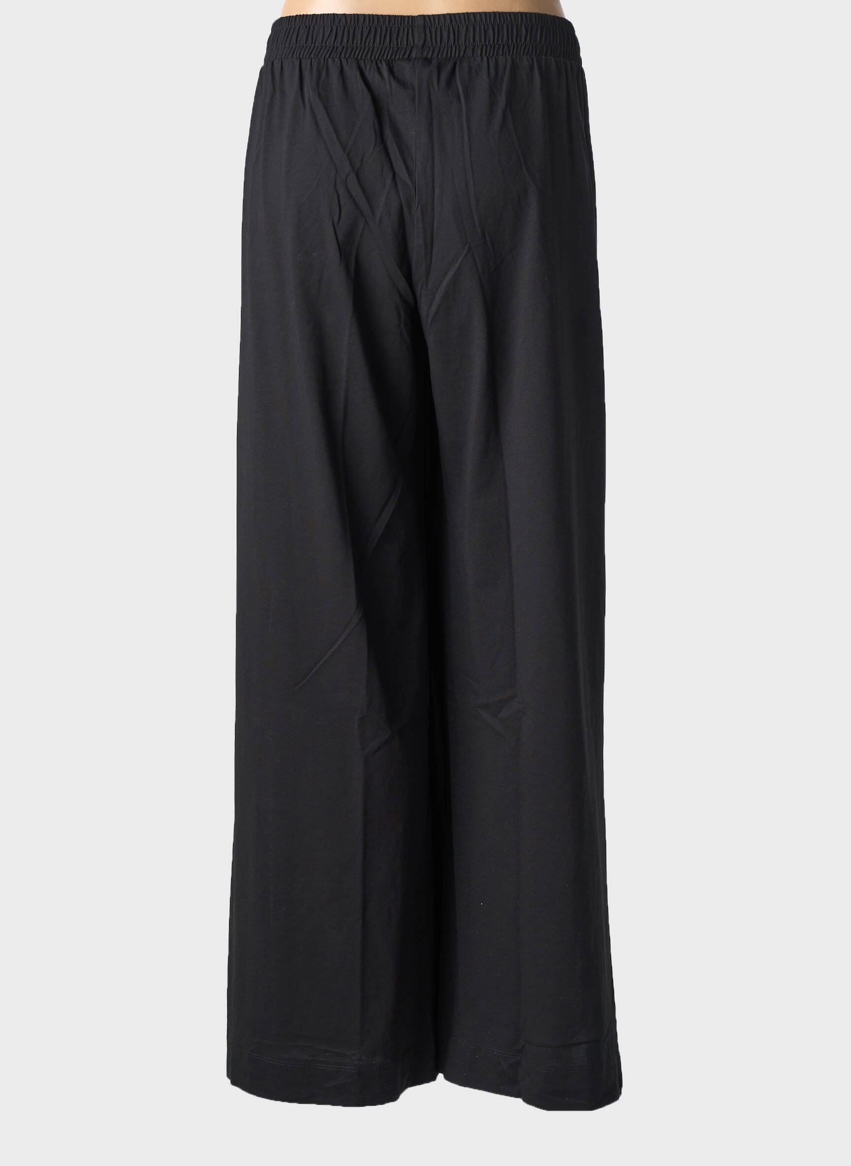 Pantalon larg mărime normală mărime normală negru MAT. femeie