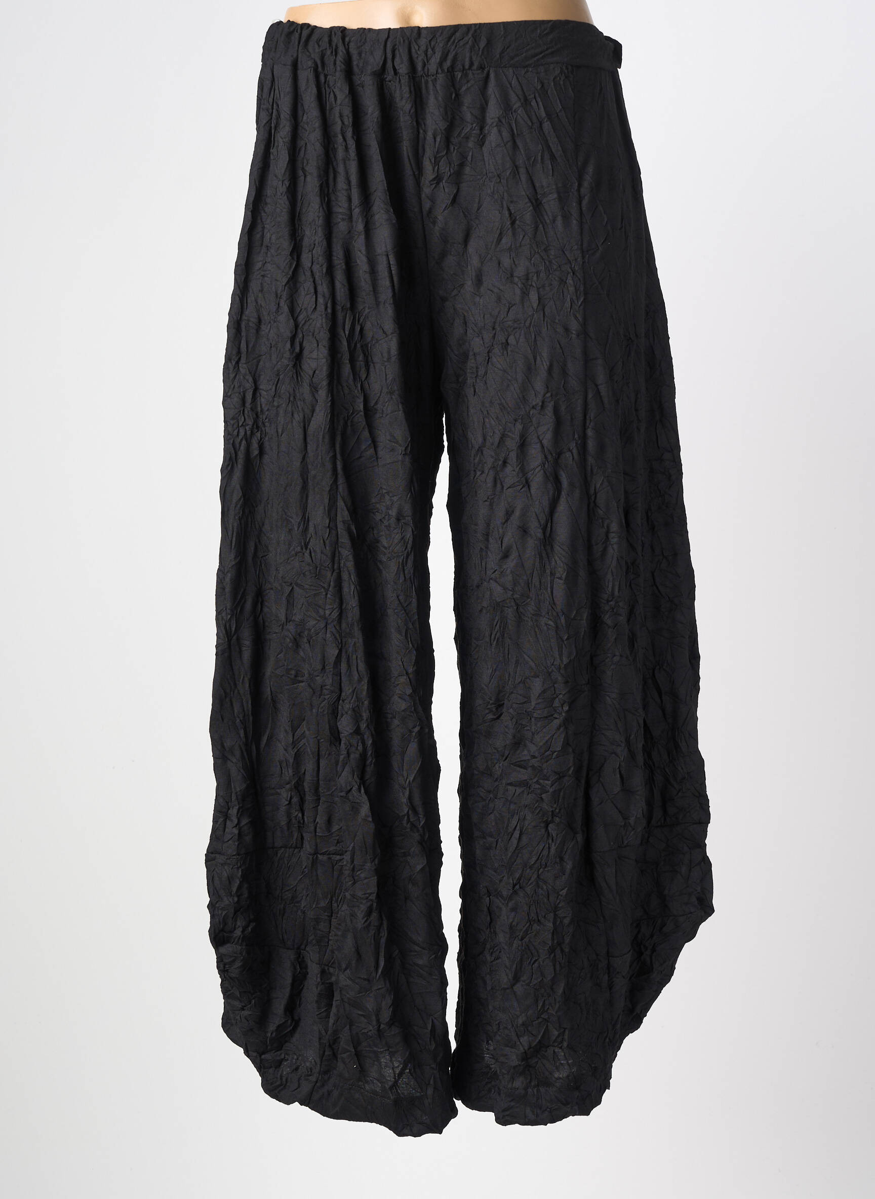 Pantalon larg croială fluidă mărime normală negru OLIVER JUNG femeie