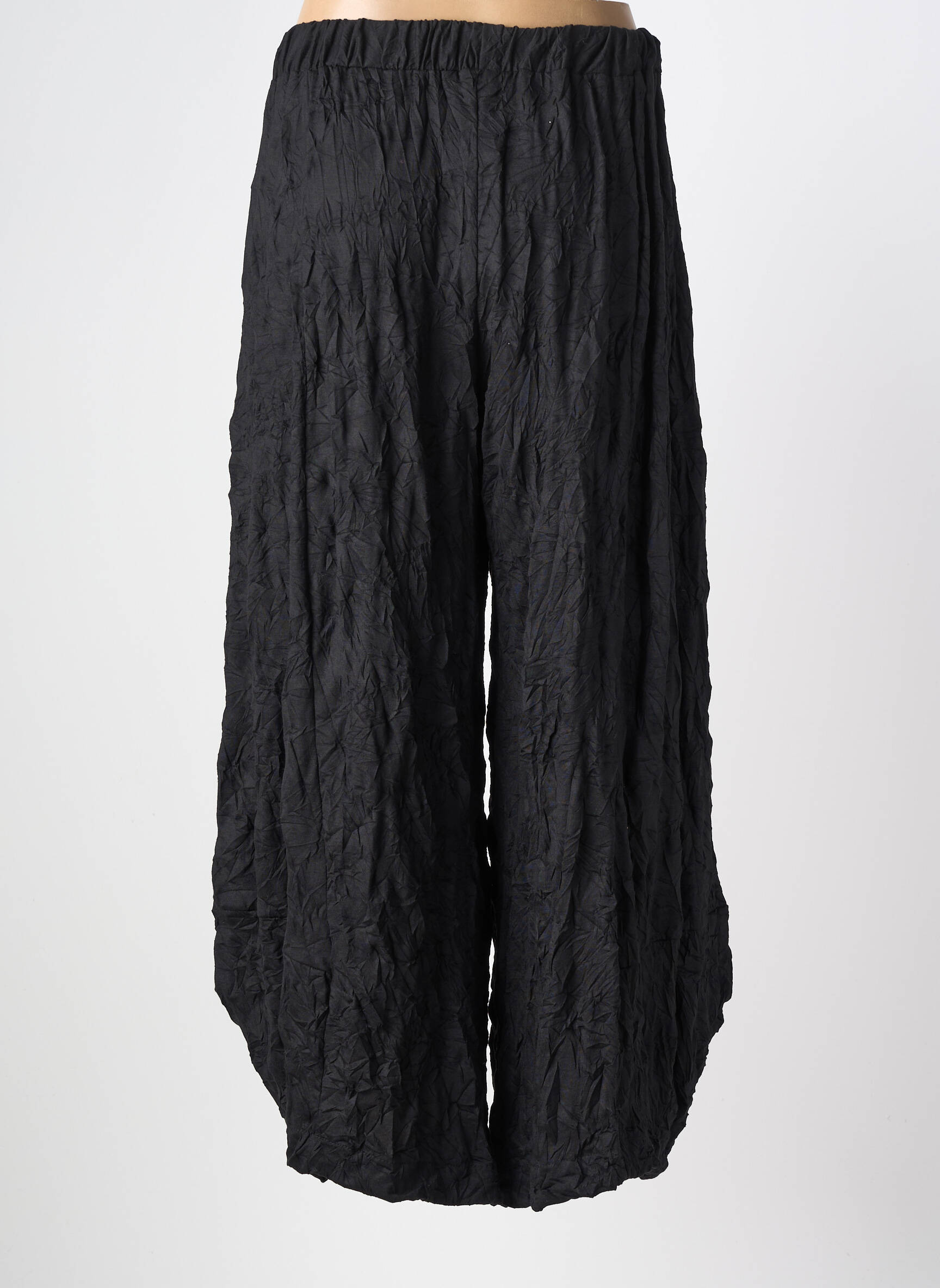Pantalon larg croială fluidă mărime normală negru OLIVER JUNG femeie
