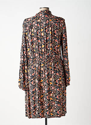 Rochie midi imprimeu floral mâneci lungi negru C'EST BEAU LA VIE femeie