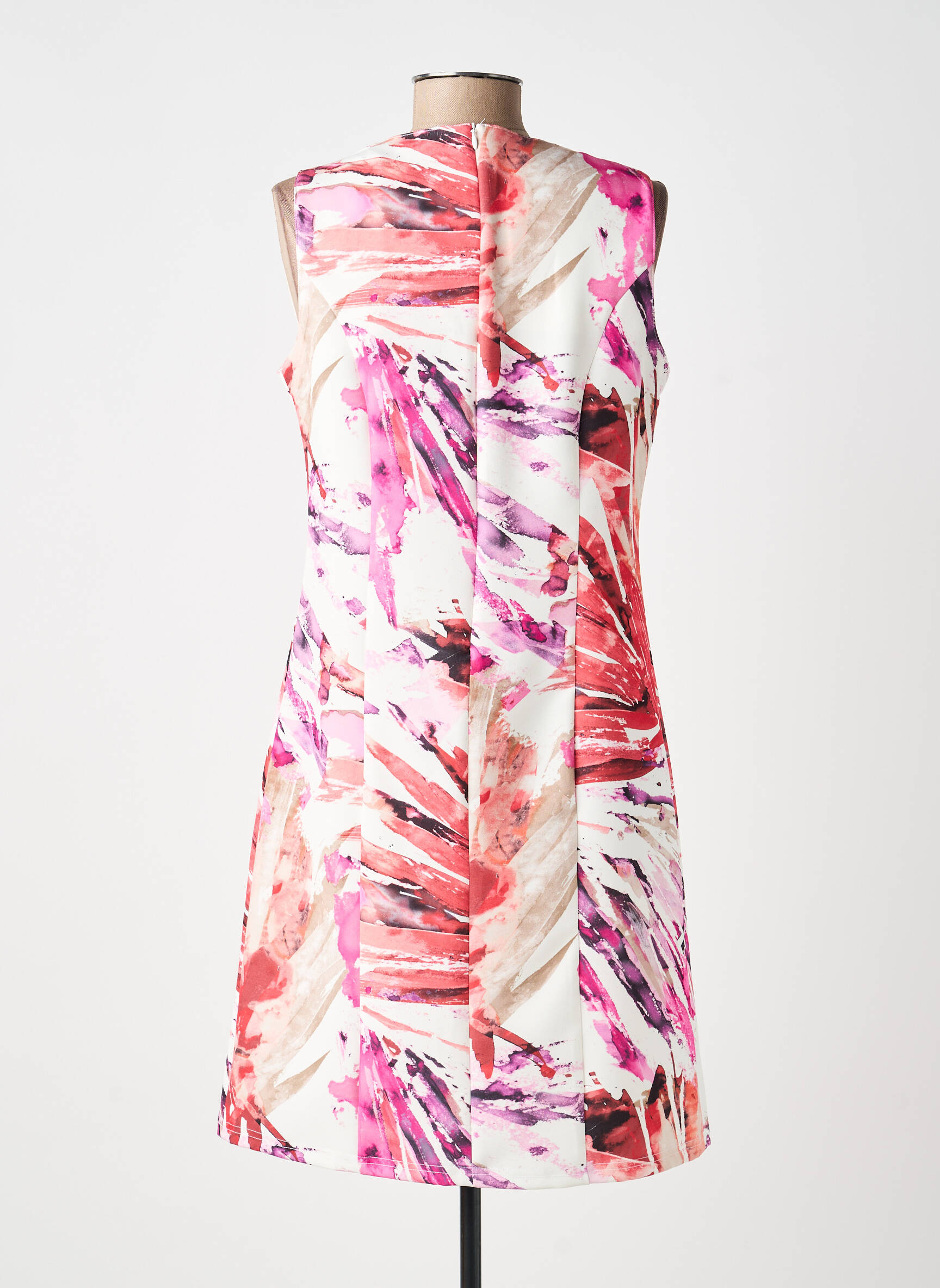 Rochie scurtă fără mâneci fără mâneci roz GREGORY PAT femeie