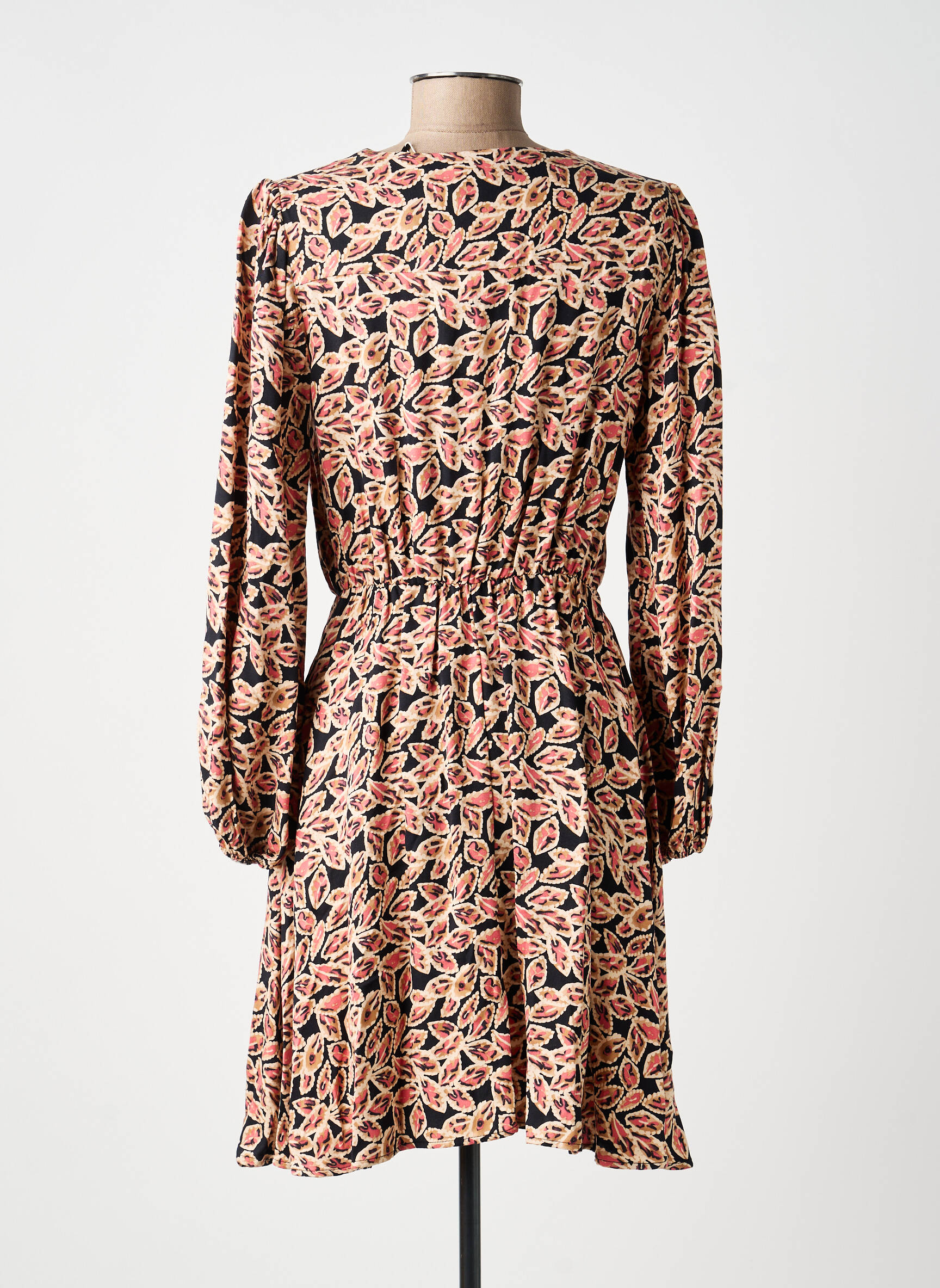 Rochie scurtă mâneci lungi mâneci lungi roz C'EST BEAU LA VIE femeie
