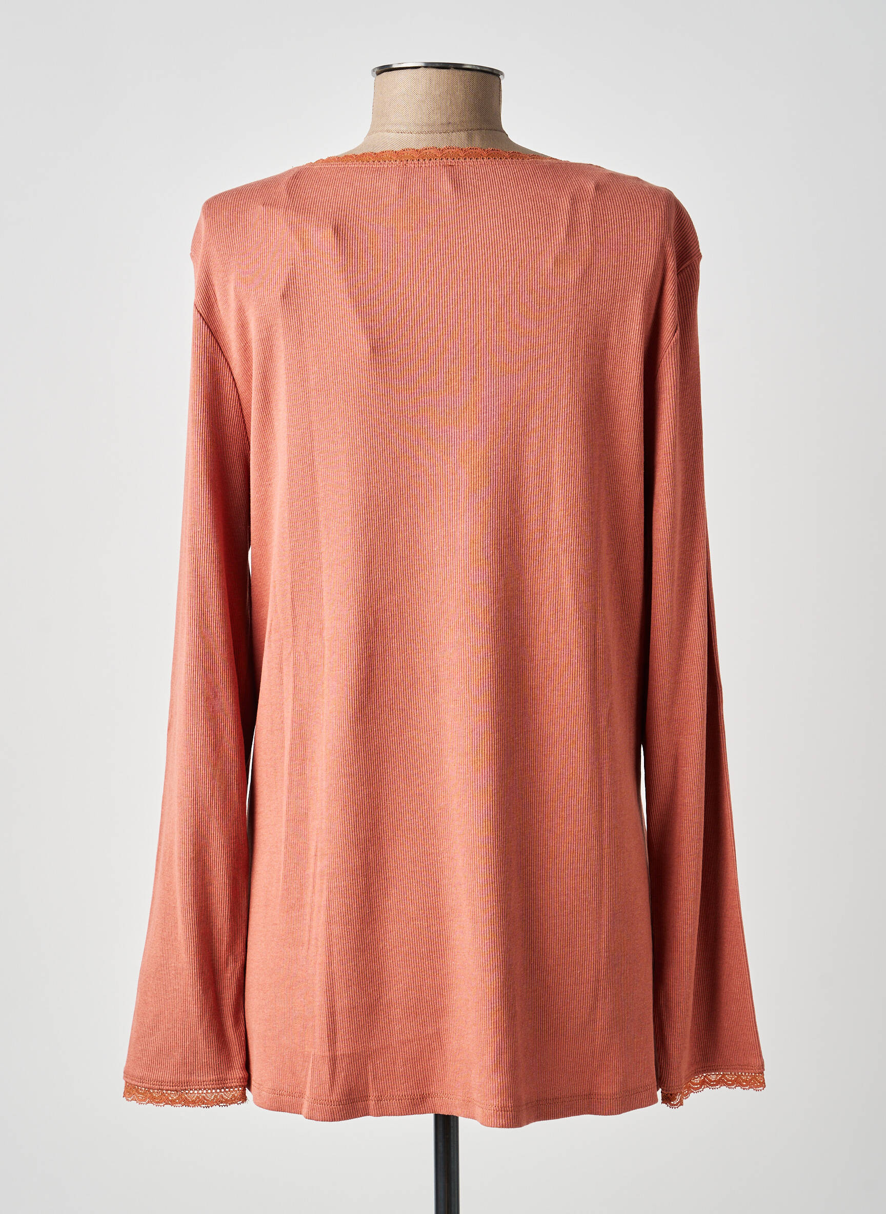 Tricou mâneci lungi mâneci lungi roz C'EST BEAU LA VIE femeie
