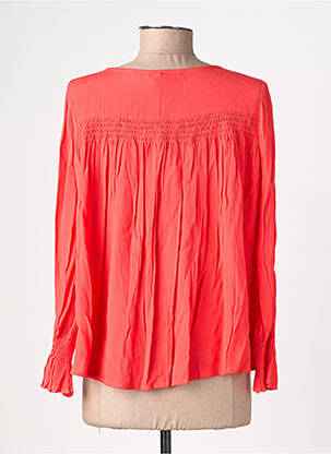 Cămașă croială fluidă mâneci lungi roșu EMILIE.K femeie