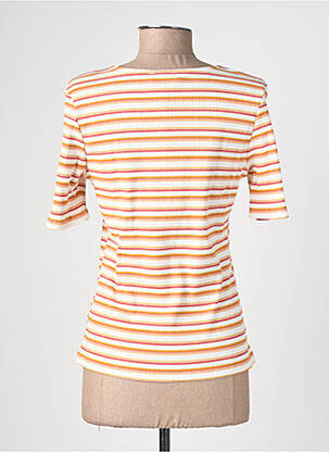 Tricou elasticitate mâneci scurte portocalie ARTLOVE femeie