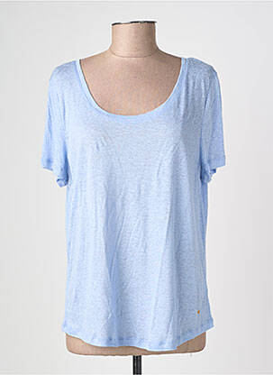 Tricou guler rotund mâneci scurte albastru LA PETITE ETOILE femeie