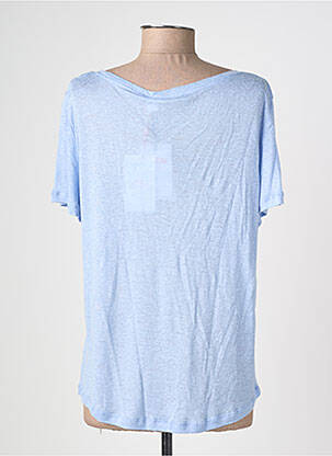 Tricou guler rotund mâneci scurte albastru LA PETITE ETOILE femeie