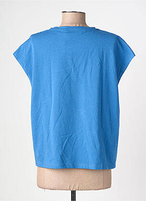 Tricou croială dreaptă mâneci scurte albastru LA PETITE ETOILE femeie