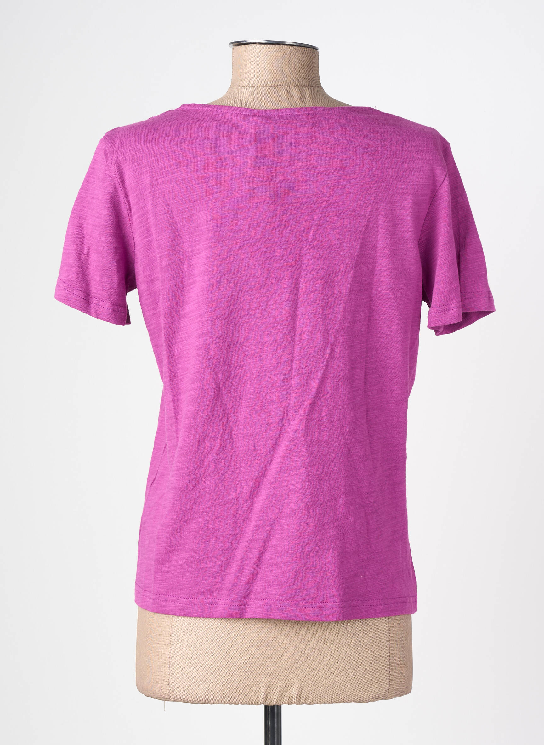 Tricou guler în v mâneci scurte violet LA PETITE ETOILE femeie