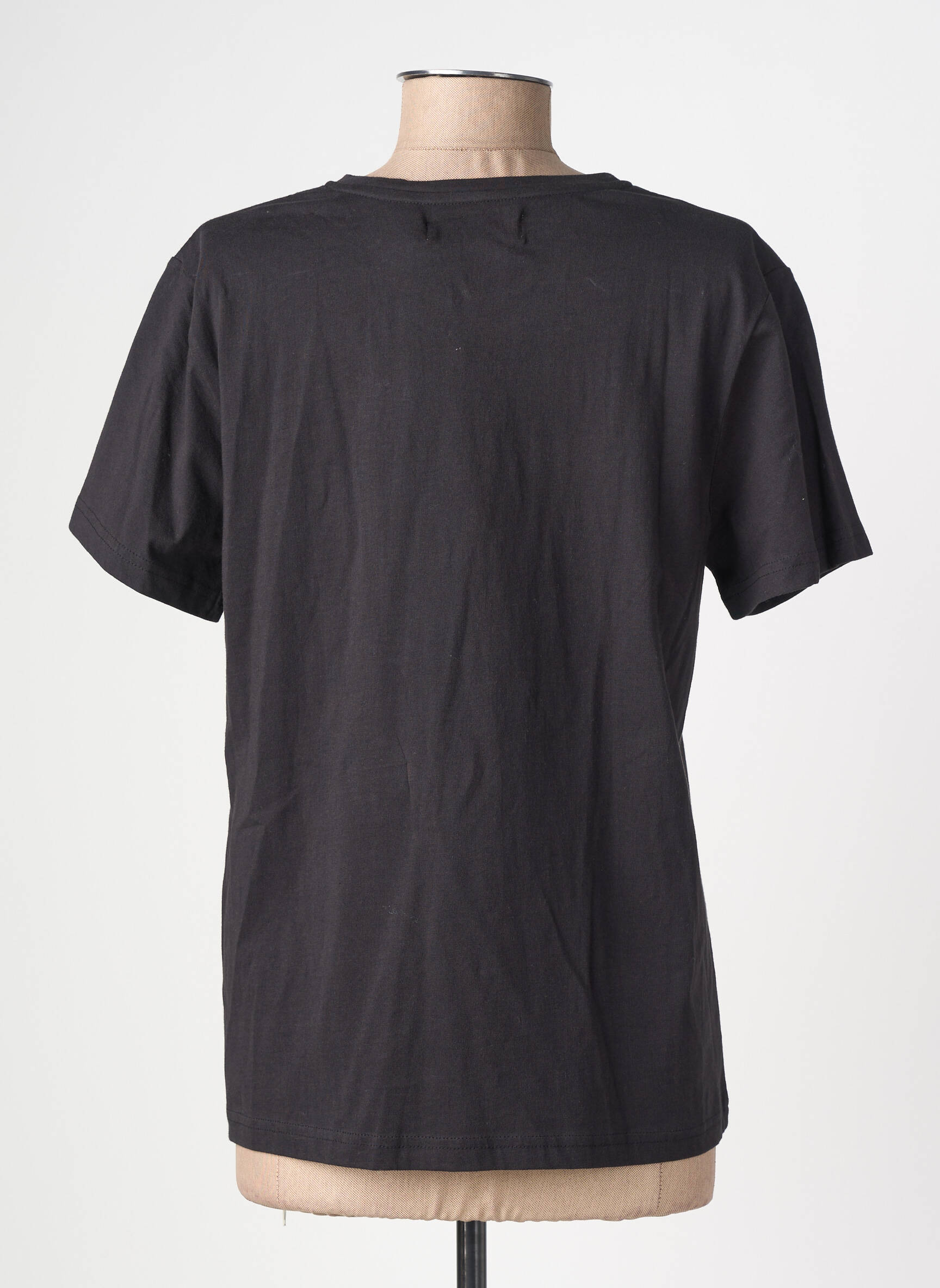 Tricou serigrafie mâneci scurte negru LA PETITE ETOILE femeie