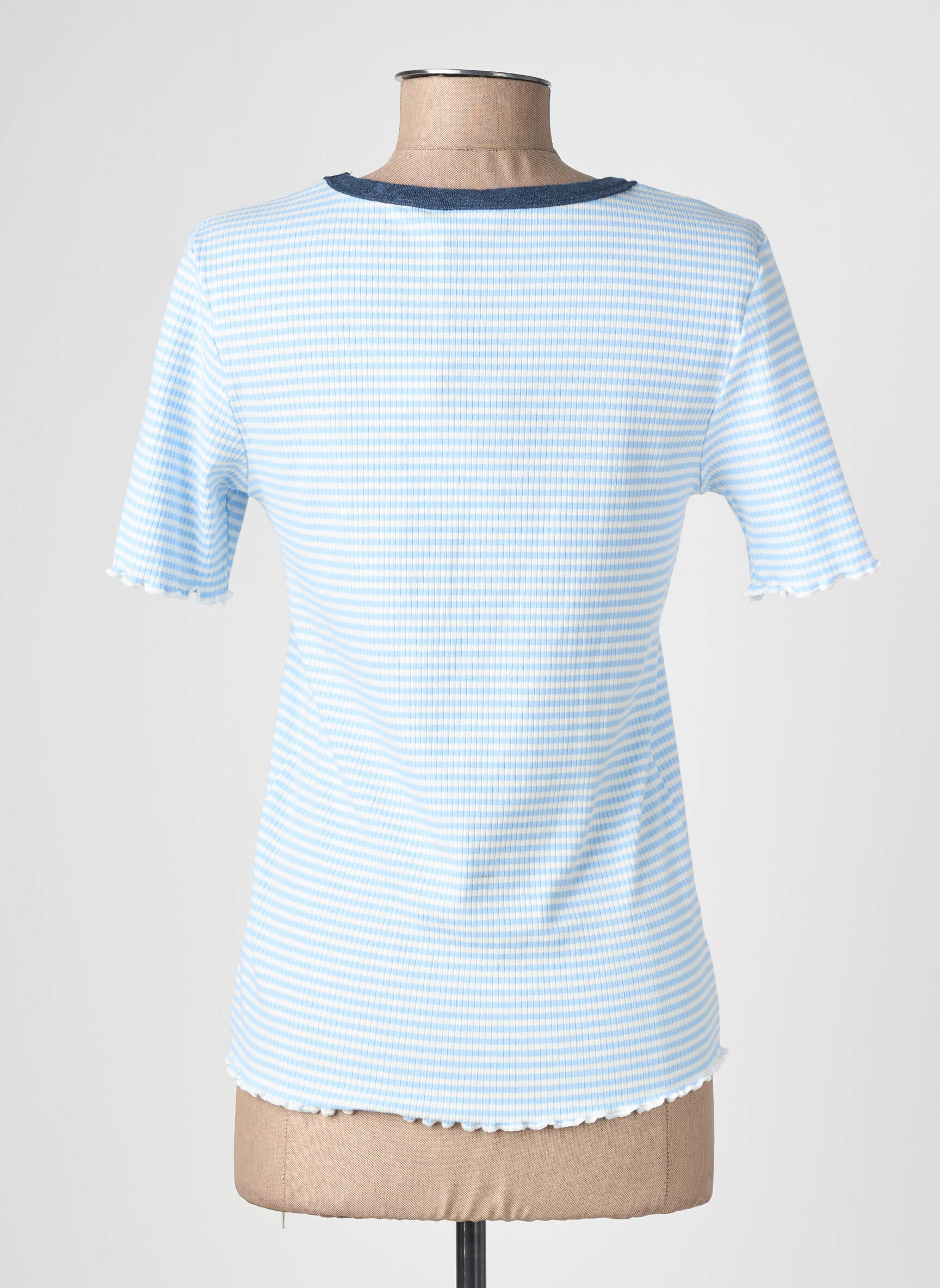 Tricou elasticitate mâneci scurte albastru NUMPH femeie