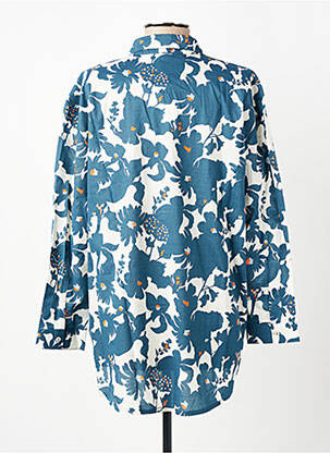 Cămașă imprimeu floral mâneci lungi albastru NICE THINGS femeie