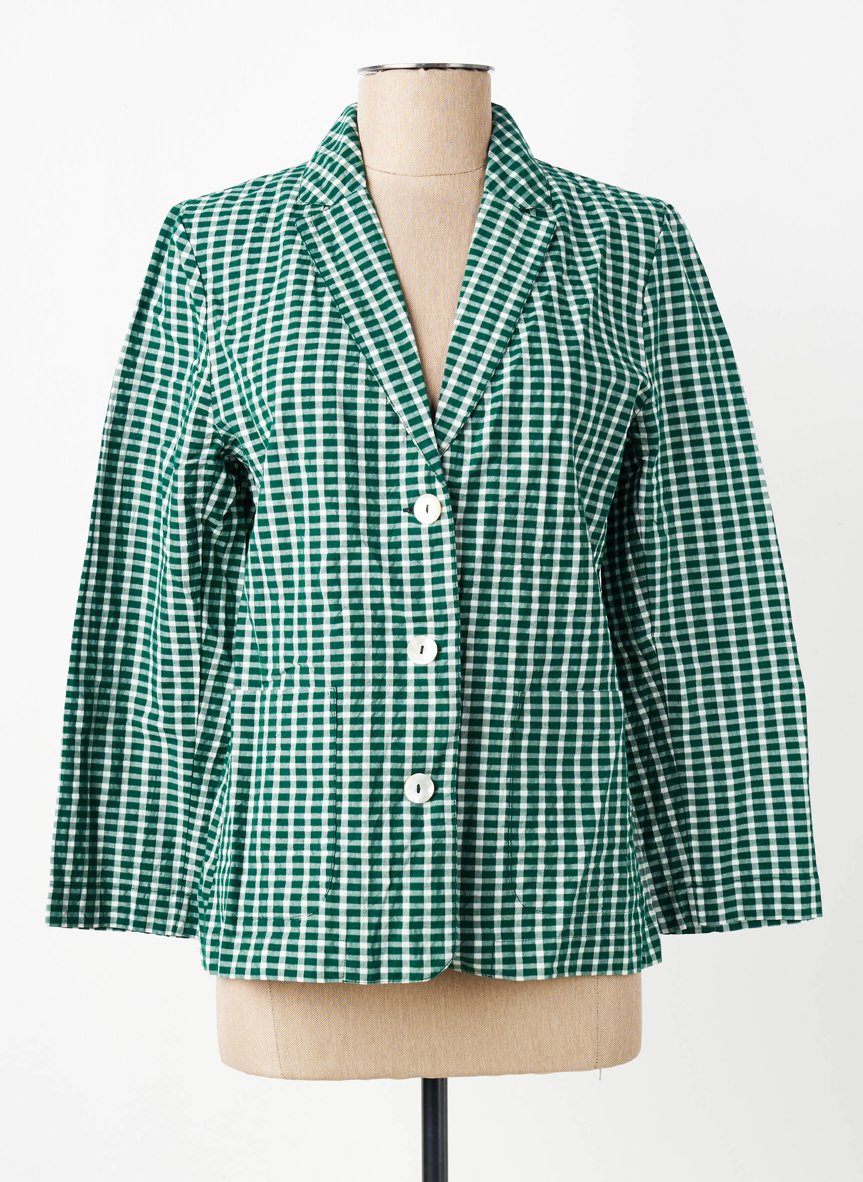 Sacou buzunare verde NICE THINGS femeie