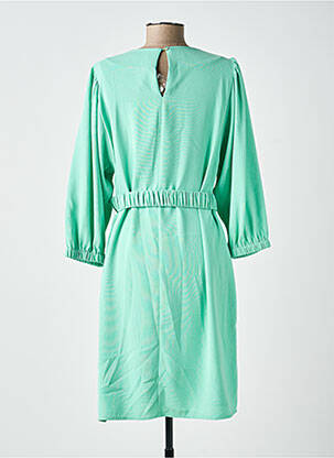Rochie midi țesătură crep mâneci lungi verde ESQUALO femeie