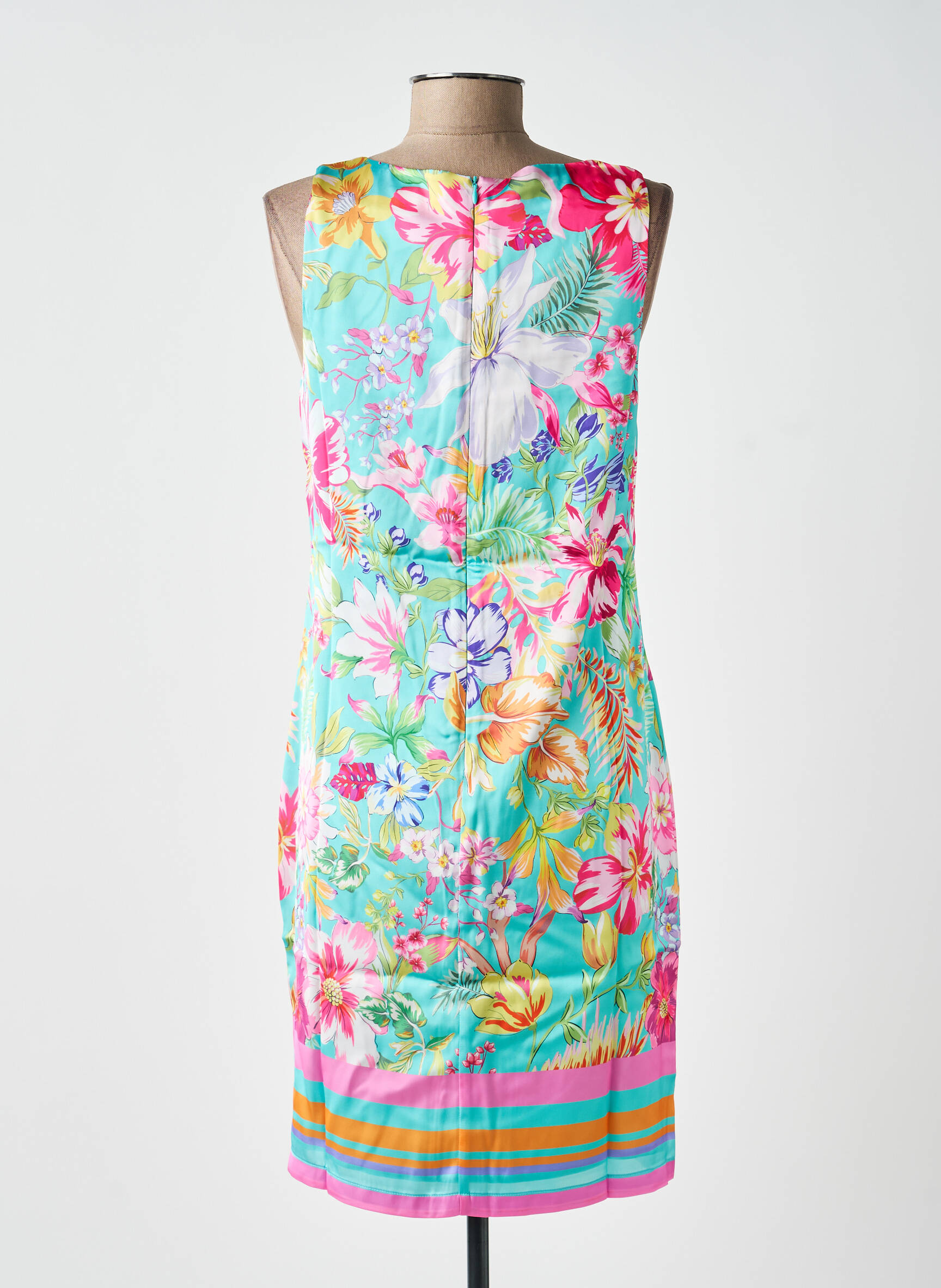 Rochie scurtă fără mâneci fără mâneci albastru ESQUALO femeie