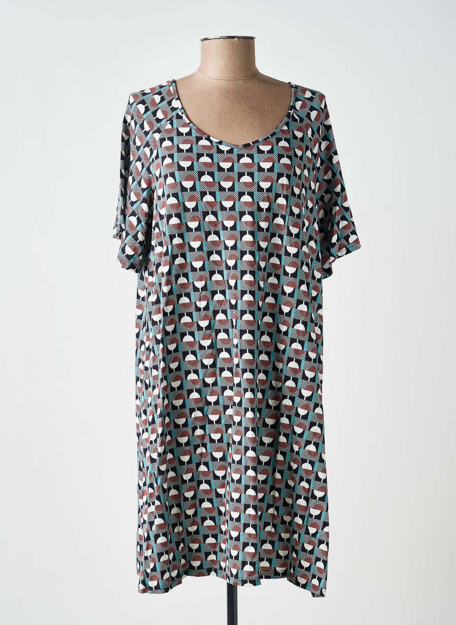 Rochie scurtă mâneci scurte mâneci scurte negru BLUTSGESCHWISTER femeie