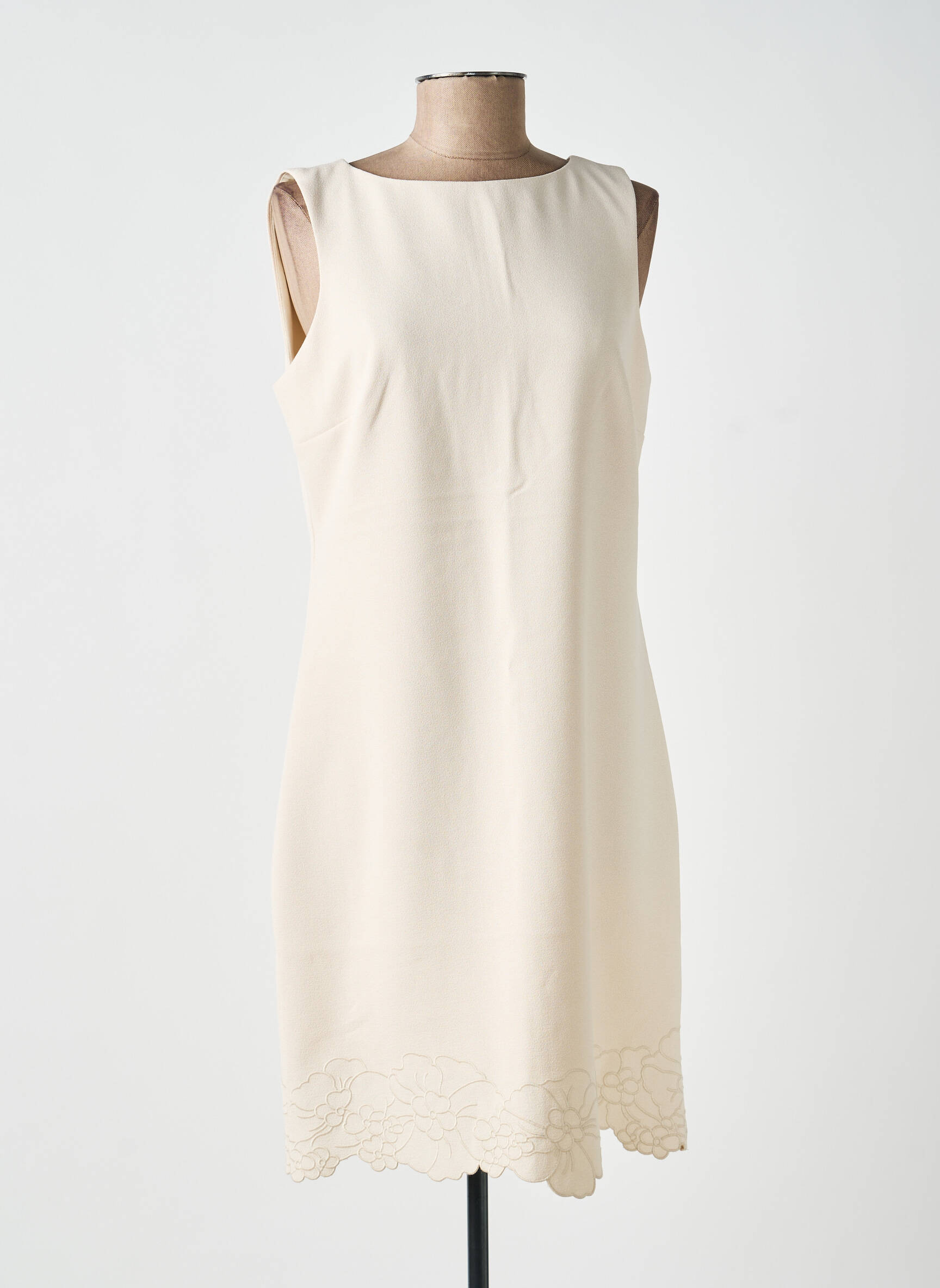 Rochie midi fără mâneci fără mâneci bej ESQUALO femeie