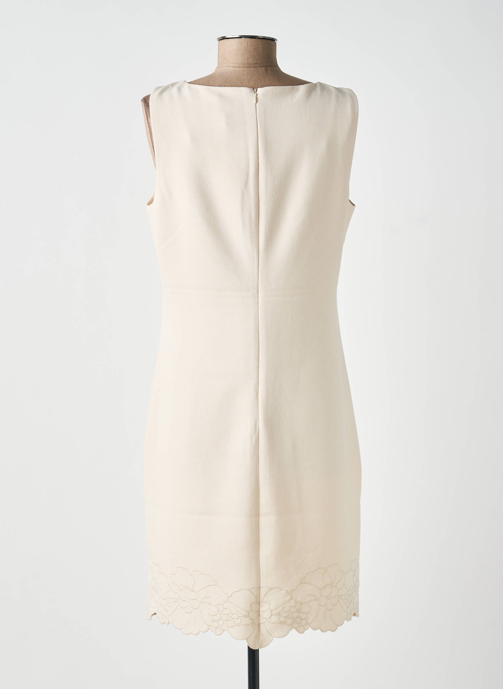 Rochie midi fără mâneci fără mâneci bej ESQUALO femeie