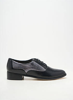 Derby-uri material neted toc plat până la 3 cm negru MELLOW YELLOW femeie