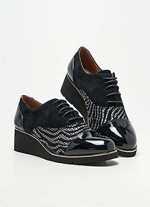 Derby-uri material neted toc de 4 la 6 cm negru METAMORF'OSE femeie