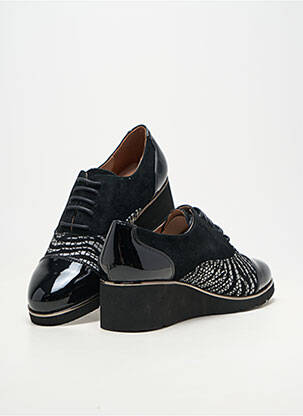 Derby-uri material neted toc de 4 la 6 cm negru METAMORF'OSE femeie