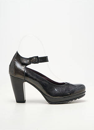 Pantofi cu toc material neted toc de 7 la 9 cm negru JOSE SAENZ femeie
