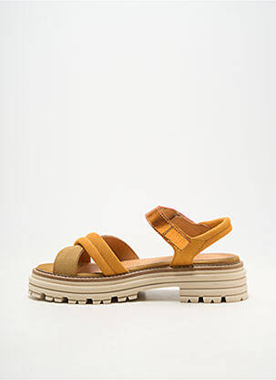 Sandale/pantofi decupați vârf deschis toc de 4 la 6 cm portocalie MINKA DESIGN femeie