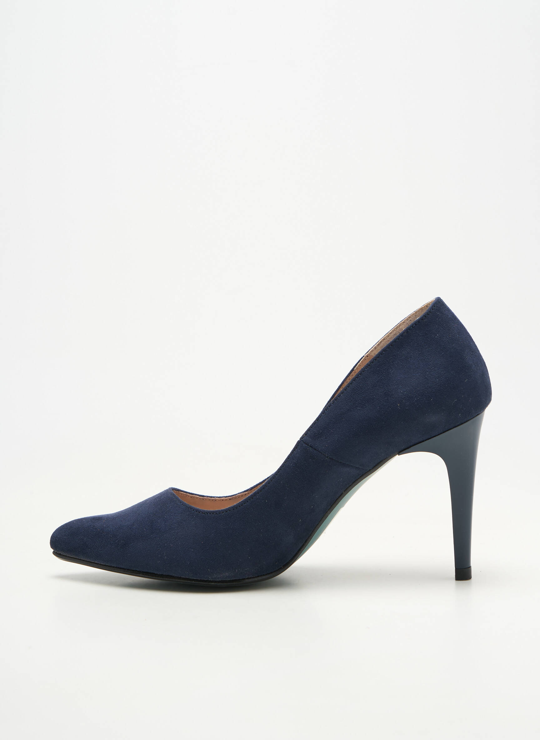 Pantofi cu toc vârf ascuțit toc de 7 la 9 cm albastru GIULIA femeie