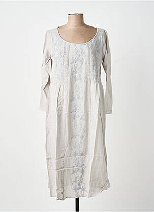 Rochie lungă mâneci lungi mâneci lungi gri BELLAWAY femeie