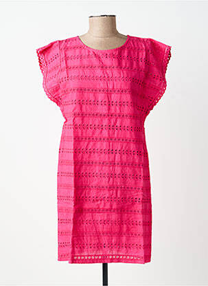Rochie scurtă mâneci scurte mâneci scurte roz BELLAWAY femeie