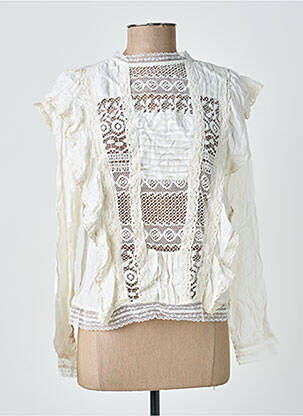 Top mâneci lungi mâneci lungi alb BELLAWAY femeie