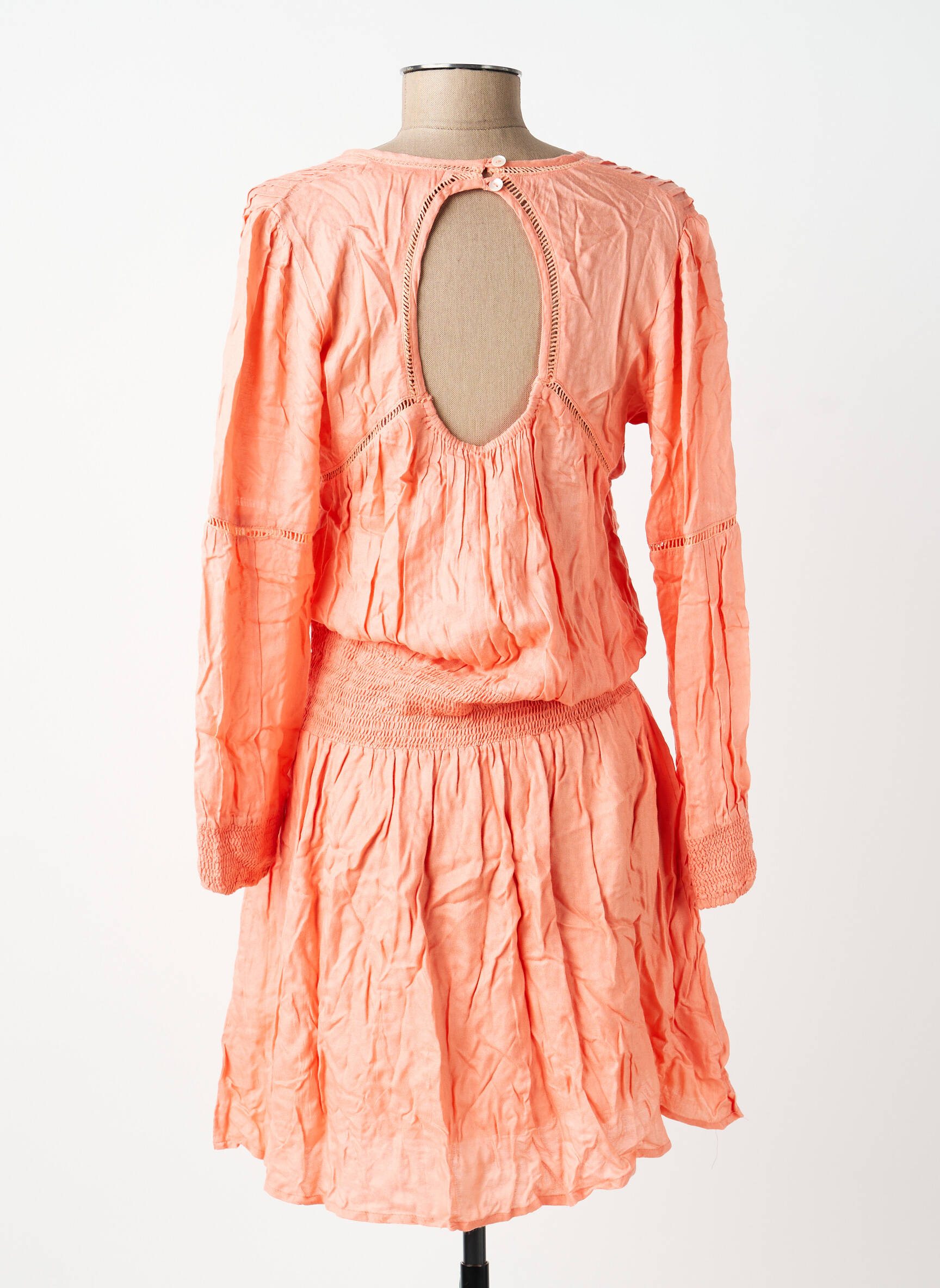 Rochie midi mâneci lungi mâneci lungi portocalie BELLAWAY femeie