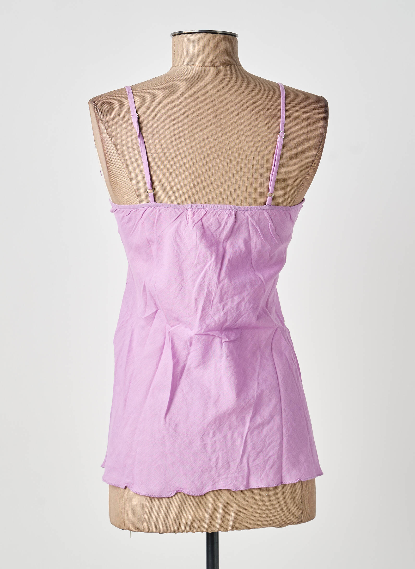 Top croială cambrată fără mâneci violet BELLAWAY femeie