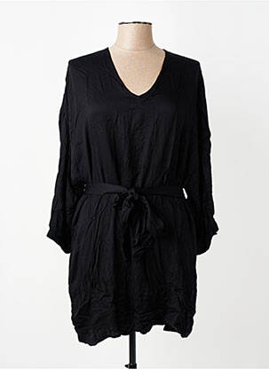 Rochie scurtă croială fluidă mâneci lungi negru CHARLIE JOE femeie