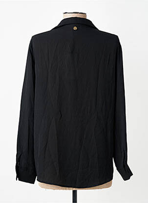 Cămașă țesătură crep mâneci lungi negru SOUVENIR femeie