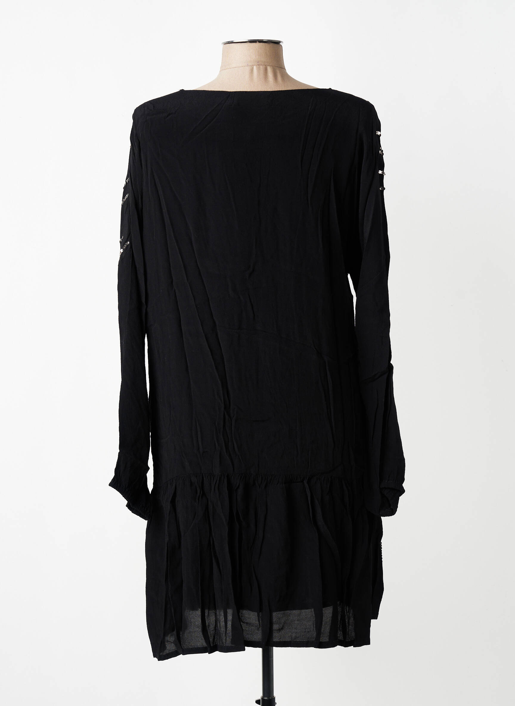 Rochie scurtă mâneci lungi mâneci lungi negru CHARLIE JOE femeie