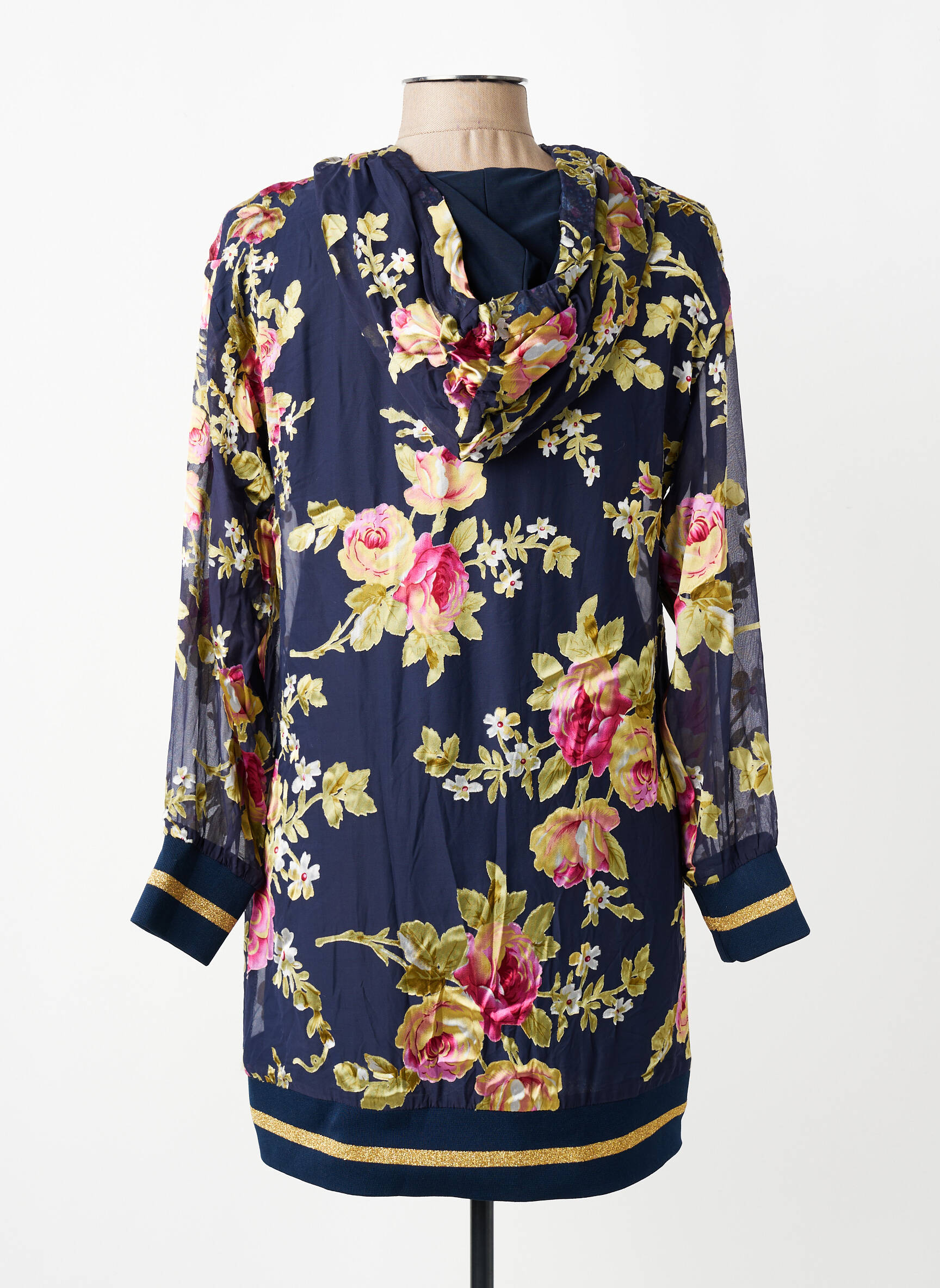 Rochie scurtă mâneci lungi mâneci lungi albastru MARYLEY femeie
