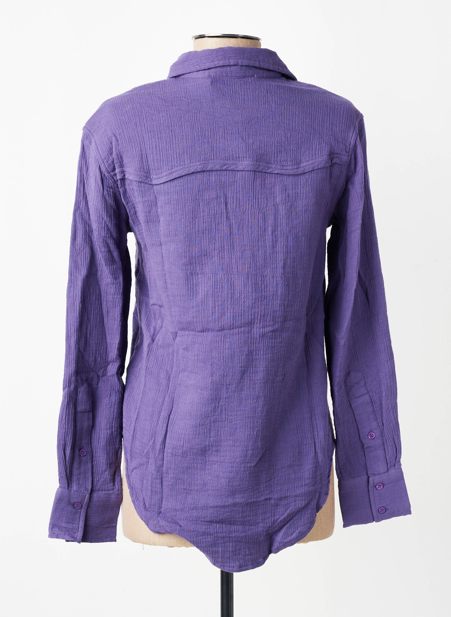 Cămașă croială cambrată mâneci lungi violet CHARLIE JOE femeie