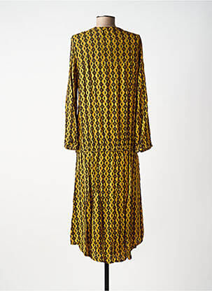 Rochie lungă mâneci lungi mâneci lungi galben CHARLIE JOE femeie