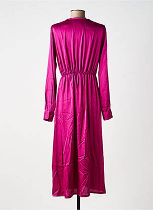 Rochie midi mâneci lungi mâneci lungi roz KING KONG femeie